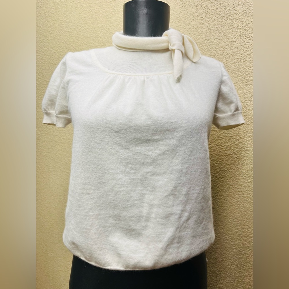 Banana Republic Ribbon Turtleneck Top